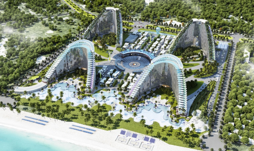 Dự án Panorama Nha Trang tọa lạc trên diện tích 4.483m2 tại vịnh Nha Trang, giáp 4 mặt tiền đường.