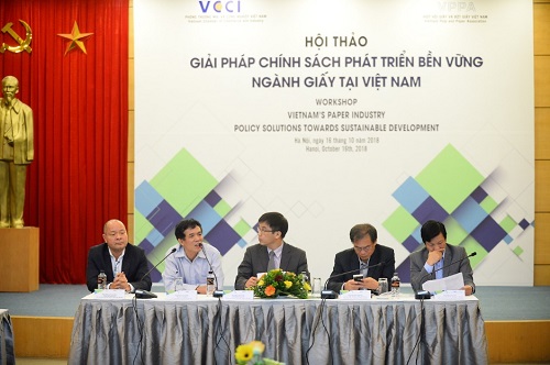 Hội thảo Giải pháp chính sách phát triển bền vững ngành giấy tại Việt Nam tổ chức ngày 16/10.