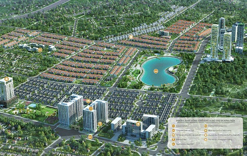 Phối cảnh khu đô thị Dương Nội.
