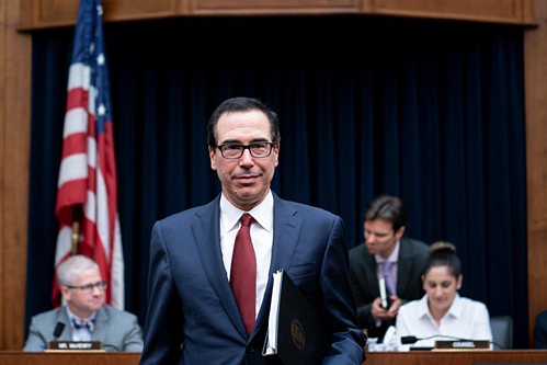 Bộ trưởng Tài chính Mỹ - Steven Mnuchin. Ảnh: New York Times