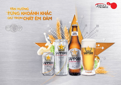 Khách hàng có cơ hội trải nghiệm vị bia êm đằm đặc tưng và phong cách phục vụ Omotenashi tại Sapporo Premium Bar.