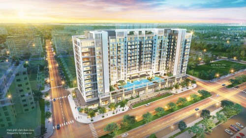 Phối cảnh dự án The Ascentia. Dự án do Korn Architects (Đức) thiết kế.