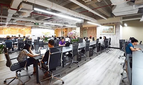Một khu văn ph&ograve;ng chia sẻ đ&atilde; hoạt động v&agrave;i năm tại TP HCM. Ảnh: Dreamplex