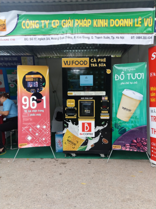 Máy bán hàng đồ uống tự động Vufood.