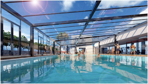 Bể bơi bốn mùa ion khoáng nóng đầu tiên tại Bắc Giang nằm tại Apec Aqua Park