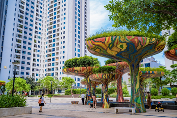 TNR Goldmark City trao ôtô cho khách mua căn hộ Sapphire 2 5 Không gian sống xanh tại TNR Goldmark City.