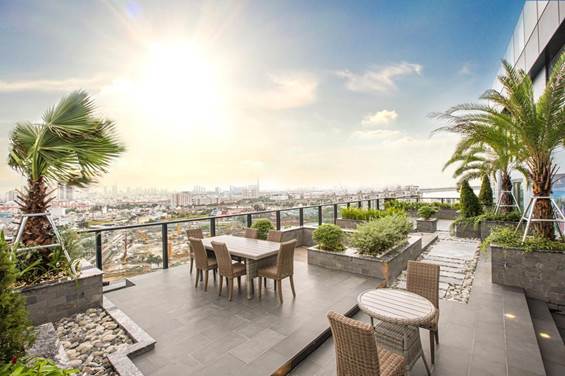 Căn hộ Babylon Tower hút khách ngoại 4 Những căn Sky Garden tại Babylon Tower sở hữu vườn xanh, mang thiên nhiên vào không gian sống.