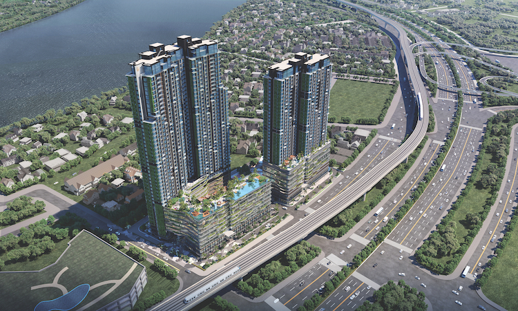 Dự án hạng sang ven sông Sài Gòn với gần 7.000m2 vườn treo 4 Vị trí của dự án Lumière riverside.