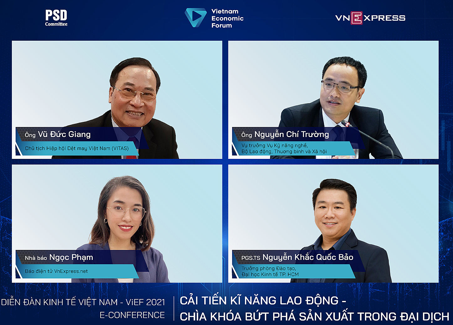 Các diễn giả tham gia tọa đàm lúc 9h ngày 28/9, trực tiếp trên VnExpress.