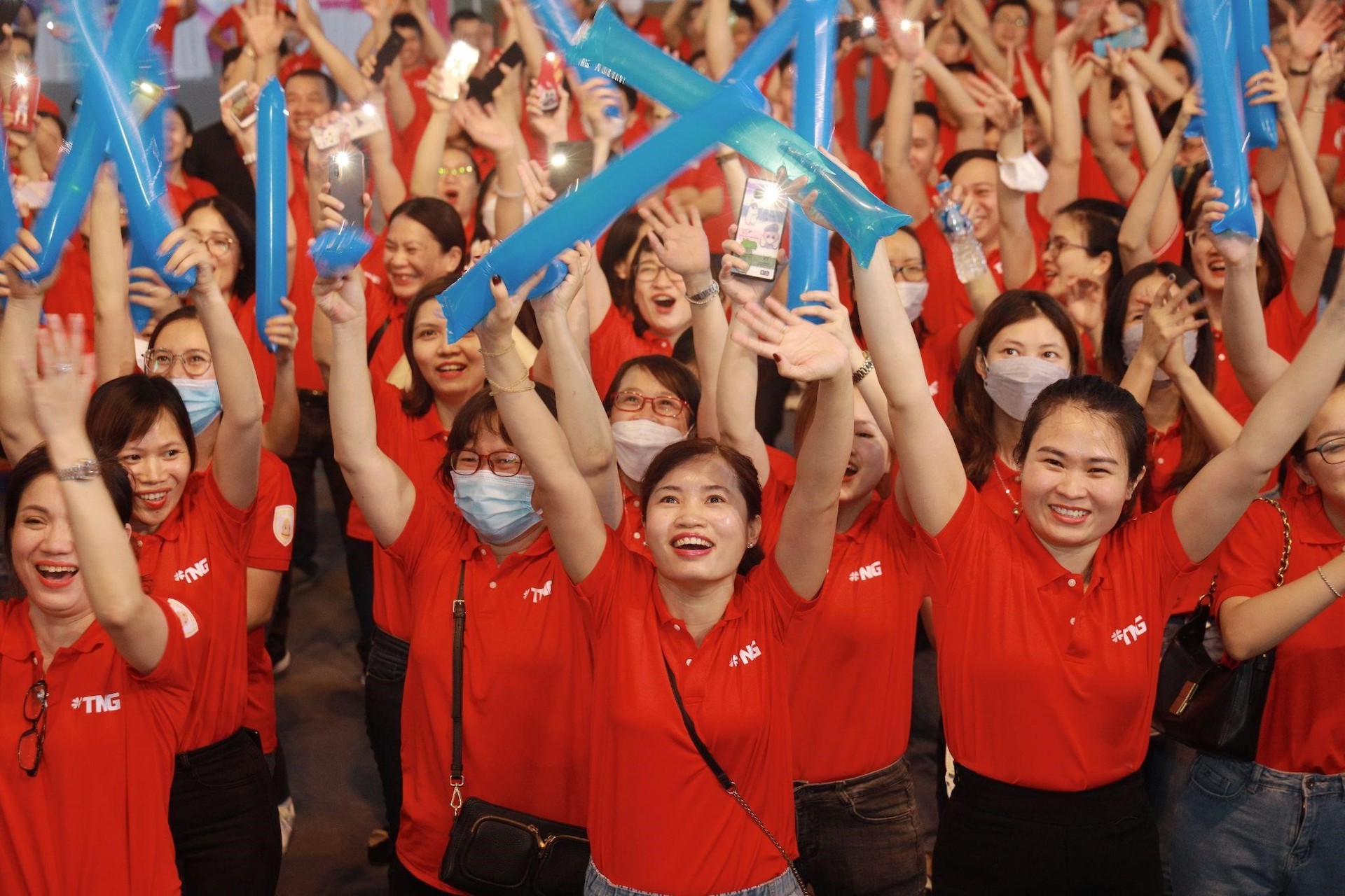 Nhân viên TNG Holdings Vietnam tại một sự kiện. Ảnh: TNG Holdings Vietnam